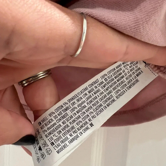 English Factory Mauve Puff Sleeve Crop Top Tee Shirt - Picture 4 of 5